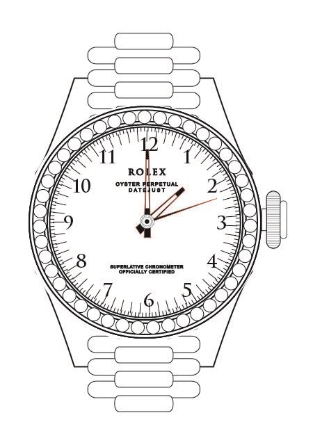 rolex watch sketch|Rolex watch transparent background.